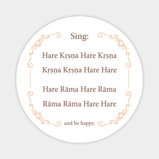 Hare Krishna Movement Maha Mantra Magnet